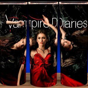 Vampire Diaries Elena - Damon - Stefan in Water Cup Mug Tumbler